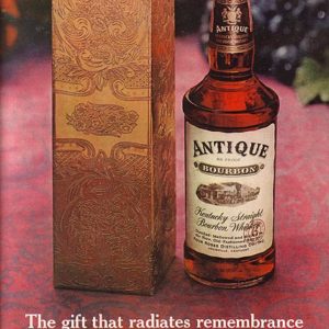 Antique Bourbon Whiskey Ad December 1961