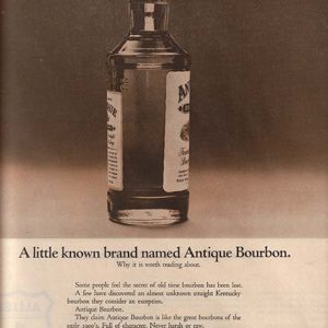 Antique Bourbon Whiskey Ad June 1962