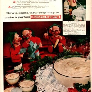 Bacardi Rum Ad December 1956