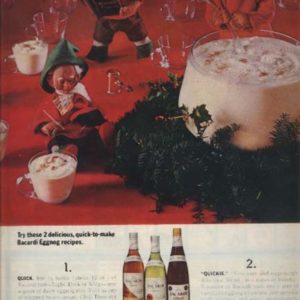 Bacardi Rum Ad December 1966