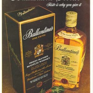 Ballantine Scotch Whisky Ad 1974
