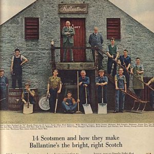 Ballantine Scotch Whisky Ad April 1963