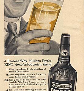 Brown-Forman King Whiskey Ad 1948