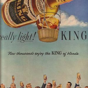 Brown-Forman King Whiskey Ad 1951