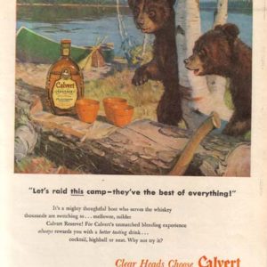 Calvert Whiskey Ad 1948