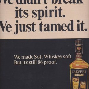 Calvert Whiskey Ad 1968