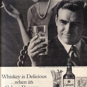 Calvert Whiskey Ad August 1962