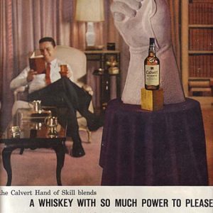 Calvert Whiskey Ad May 1959