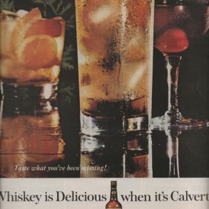 Calvert Whiskey Ad October 1962