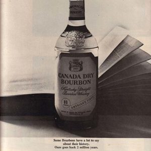 Canada Dry Bourbon Whiskey Ad 1965