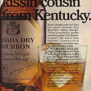 Canada Dry Bourbon Whiskey Ad 1966