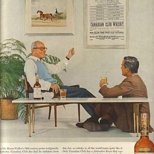 Canadian Club Whiskey Ad 1957