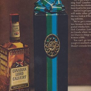 Canadian Lord Calvert Whiskey Ad 1966