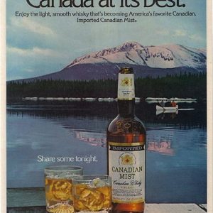 Canadian Mist Whiskey Ad 1977