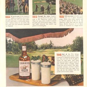 Corby's Whiskey Ad 1946