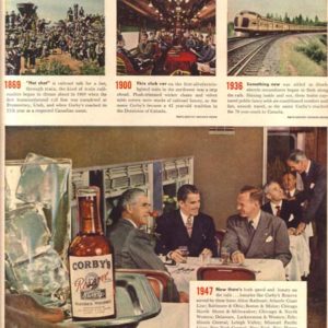 Corby's Whiskey Ad 1947