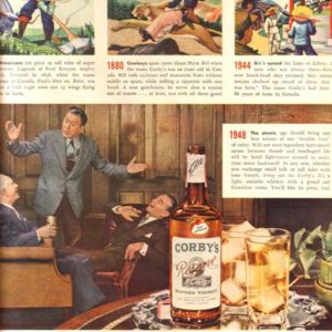 Corby's Whiskey Ad 1948