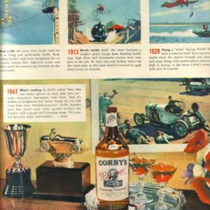 Corby's Whiskey Ad October 1947