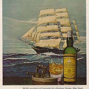 Cutty Sark Scotch Whisky Ad 1967