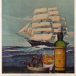 Cutty Sark Scotch Whisky Ad 1968