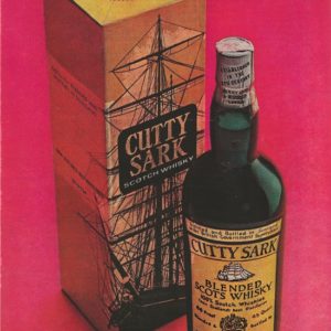 Cutty Sark Scotch Whisky Ad 1969