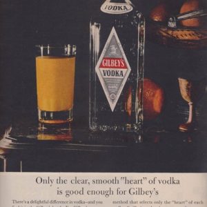 Gilbey's Vodka Ad 1957