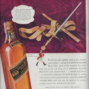 Johnnie Walker Scotch Whiskey Ad 1938