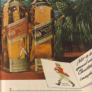 Johnnie Walker Scotch Whiskey Ad 1946