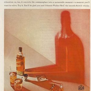 Johnnie Walker Scotch Whiskey Ad 1960