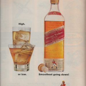 Johnnie Walker Scotch Whiskey Ad 1962