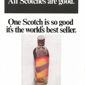 Johnnie Walker Scotch Whiskey Ad 1968