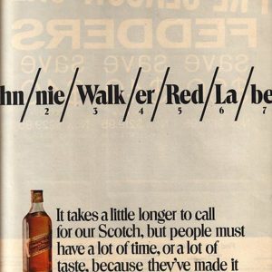 Johnnie Walker Scotch Whiskey Ad 1971