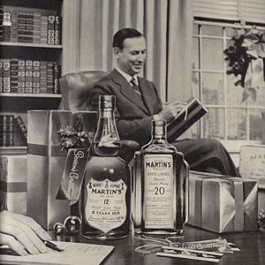 Martin's Scotch Whiskey Ad December 1958