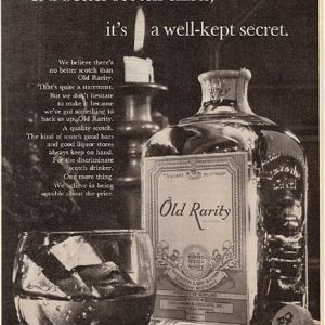 Old Rarity Scotch Whiskey Ad 1964