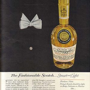 Old Smuggler Scotch Whiskey Ad 1958