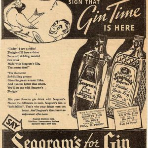 Seagram's Gin Ad 1936