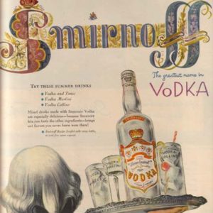 Smirnoff Vodka Ad 1953