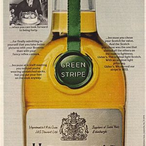 Usher's Scotch Whiskey Ad 1974