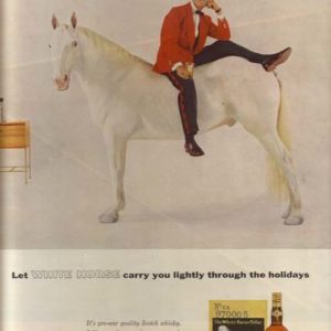 White Horse Scotch Whiskey Ad 1955