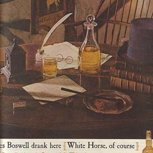 White Horse Scotch Whiskey Ad 1960