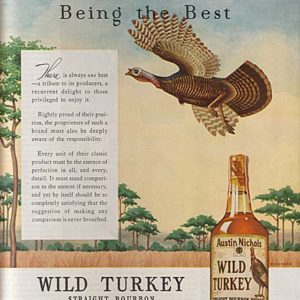 Wild Turkey Bourbon Whiskey Ad 1962