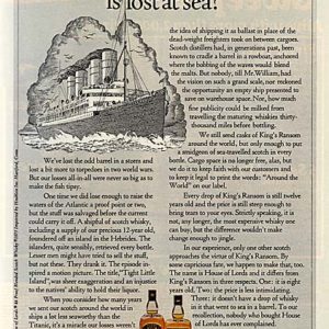 William Whiteley Scotch Whiskey Ad 1974