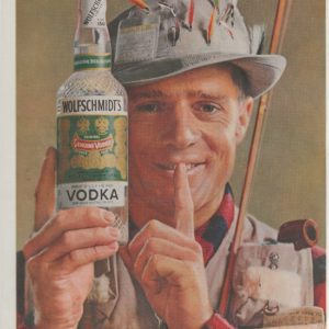 Wolfschmidt Vodka Ad 1958