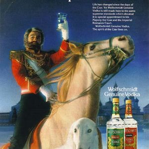 Wolfschmidt Vodka Ad 1981