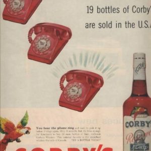 Corby’s Whiskey Ad 1958