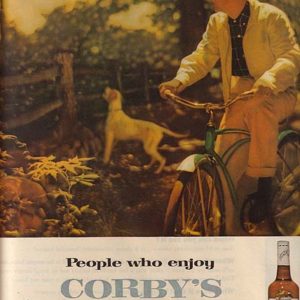 Corby’s Whiskey Ad September 1957