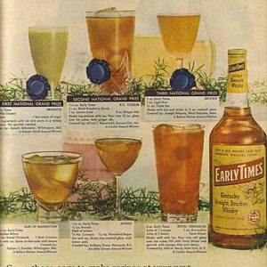 Early Times Bourbon Whiskey Ad 1957