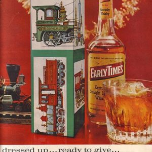 Early Times Bourbon Whiskey Ad 1960