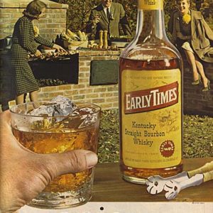 Early Times Bourbon Whiskey Ad 1961