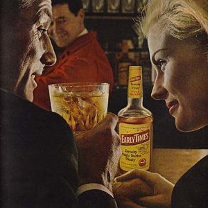 Early Times Bourbon Whiskey Ad 1964